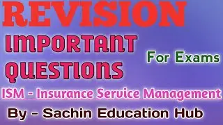 Important Questions in Insurance Service Management