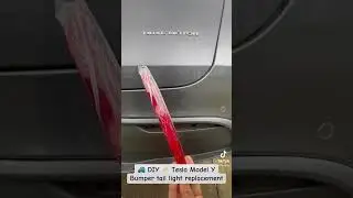 DIy Tesla Model Y Bumper light replacement #shorts