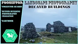 Foggintor Quarry Dartmoor | Landscape Photography in the mist | Shooting the Bluehour Devon vlog uk