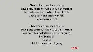 Rajah Wild - Inna Mi Cup (lyrics)