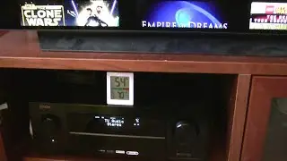 Denon Receiver - Closed Cabinet Heat Test Using PC Fans