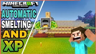 Simple Automatic Super Smelter | how to make a super smelter in minecraft bedrock |minecraft smelter