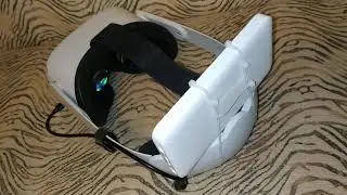 Вариант крепления внешнего аккумулятора (power bank) на Elite Strap Oculus Quest 2