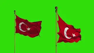 Flag Chroma Key | Green Screen Bakround | Motion background 2020