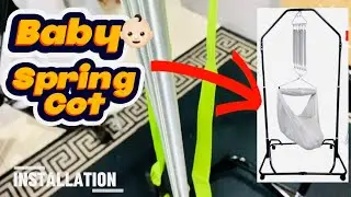 How to Assemble Foldable Baby Spring Cot Step By Step | Baby Cradle Stand Installation
