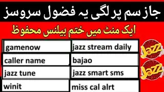 how to unsub all jazz services | how to unsub gamenow jazz Dial tune jazz all VAS unsub code