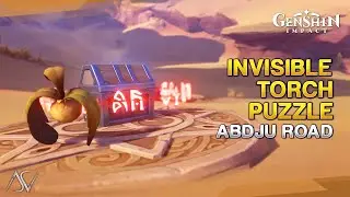 Invisible Torch Puzzle Location - Abdju Road | Genshin Impact