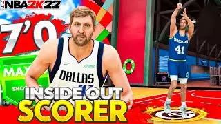 RIDICULOUS 7&rsquo;0 INSIDE-OUT SCORER BUILD ON NBA 2K22! BEST CENTER BUILD ON NBA 2K22!