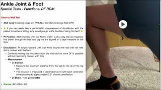 Knee-to-Wall Test | Rationale & Interpretation