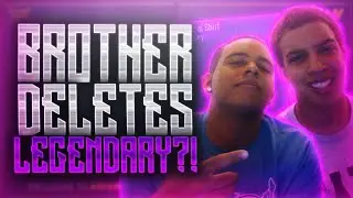 BROTHER DELETES MY LEGENDARY?! Rare Legendary Challenge! (COD AW Legendary Supply Drop Wager)