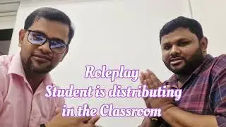 Reolplay student is distributing in the classroom SpeakEnglishFluently#GDtips#EnglishConversation