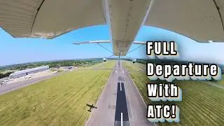 London Biggin Hill Take Off - FULL ATC Communications! (Part 1)