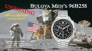 Bulova Men's 96B258 Special Edition Lunar Pilot Chronograph, 