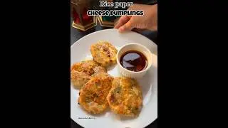 Healthy Rice paper cheese dumplings #shortsfeed #shorts #shortvideo #healthy #recipe #healthysnacks