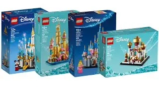 All LEGO Disney Mini Castle&acute;s done between 2021 - 2024 Compilation/Collection Speed Build