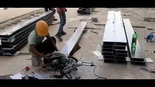 aluminum facade work