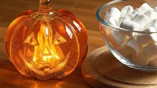 Glass Marshmallow Candy for Halloween 🍬🎃✨