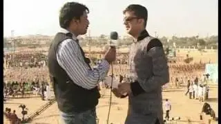 APML Karachi Jalsa Irfan Memon giving interview on the Jalsa Stage .