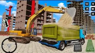 city mega machines road builder - highway tunnel construction simulator-android game gameplay