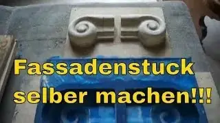 Gie&szlig;form DIY SELBER MACHEN Gie&szlig;form f&uuml;r Beton Fassadenstuck Silikonform silikon form selber machen I