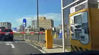 イオンモール旭川駅前店 高架下駐車場：出口（昭和通 側）【出口精算機】 [ 旭川市 360p 車載動画 2015]