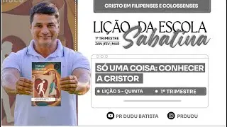Li&ccedil;&atilde;o da  Escola Sabatina ADULTOS , Quinta 05/02/26  