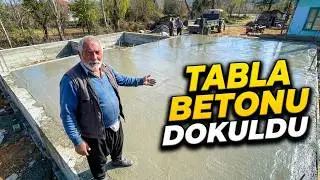 Köy Evinin Tabla Betonunu Döktük! En Zor Aşama Geride Kaldı 