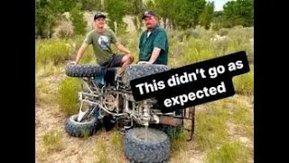 Can Hunter@FabRatsBeat His Old Man in a race on Junkyard Four Wheelers? Been sitting for Years!!!!