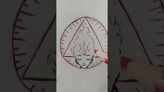 Fire element, l'elemento del fuoco 🔥draw🔺✏️ #drawing #fireelement