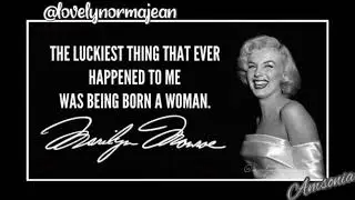 Marilyn Monroe's Personality,Charm And Intelligence{rain sounds}||amsonia audios