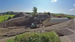 Erdbau, Tiefbau und Heavy Move f&uuml;r einen neuen Stahldurchlass an der L308 | Max Wild GmbH