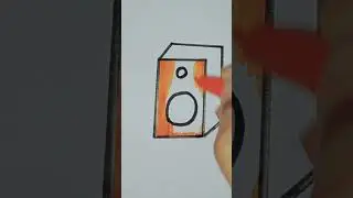 How to draw Speaker 🔊 🔇 #shorts #youtubeshorts #speaker