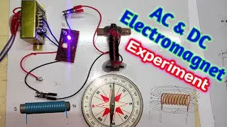 Understanding AC and DC Electromagnetic Field in Hindi and Identify Magnetic Pole and Direction