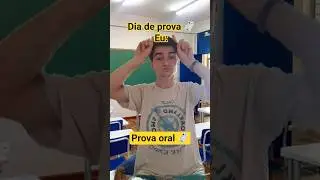 Dia de prova oral 🧾 #viral #humor #memes #comedy