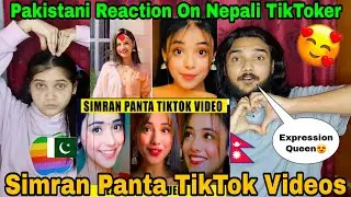 Pakistani Reaction on Nepali Tiktoker Simran Panta Tiktok Videos | Reaction Bazar