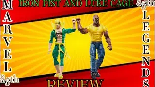 Reviewing the marvel legends 85th anniversary Luke Cage and Iron Fist two-pack
