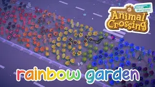 Rainbow Flower Garden Enterance Speedbuild | Animal Crossing New Horizons [Switch 2]