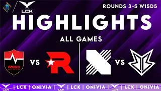 LCK Highlights ALL GAMES Week 15 Day 5 | LCK 2025 Rounds 3-5 by Onivia
