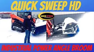 Skid steer sweeper that adjusts on the go - Quick Attach&reg; Quick Sweep HD&trade; Power Angle Broom overview
