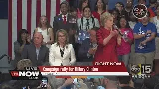 Hillary Clinton holds campaign rally in Phoenix