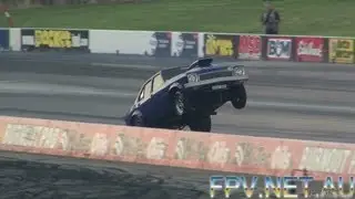 WHEELSTANDING HOLDEN V8 TORANA ( DOZ08Z ) RUNS 8.08 @ 169 MPH - SYDNEY DRAGWAY TEST N TUNE 28.4.2012