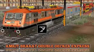 Ayodhya Dham to Hardoi Double Decker Amrit Bharat Superfast Express Indian Railway Train Simulator🚆