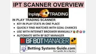 IPT Inplaytrading SCANNER OVERVIEW &ndash; Bet on GOALS before they come!