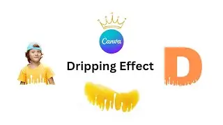 Dripping Effect | Cava Tutorial #canvaforbeginners #tutorial #photobackground #drippingeffect
