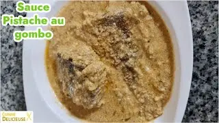 Sauce de pistaches au gombo/Poissons frits/Cameroun
