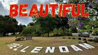 DRIVING THROUGH BEAUTIFUL SWELLENDAM TOWN IN WESTERN CAPE PROVINCE OF SOUTH AFRICA