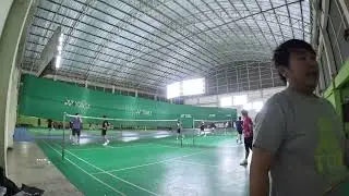 #เพิ่มสุข [Drunker Badminton] Game3 Beer Gap VS Chain Ya   4K