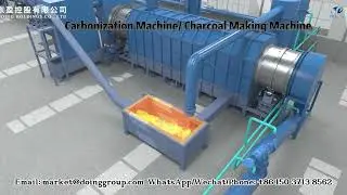 Carbonize Wood to Charcoal Making Machine Wokring Process-Effective Prolysis Biomass