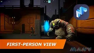 ⚡ Make advanced scenes and try First-Person view with the improved animation system in MANU 1.1
