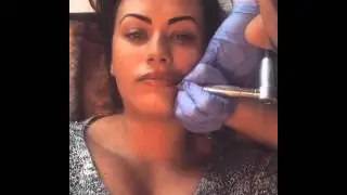 Cosmetic Lip Liner Tattoo. #facialtattoo